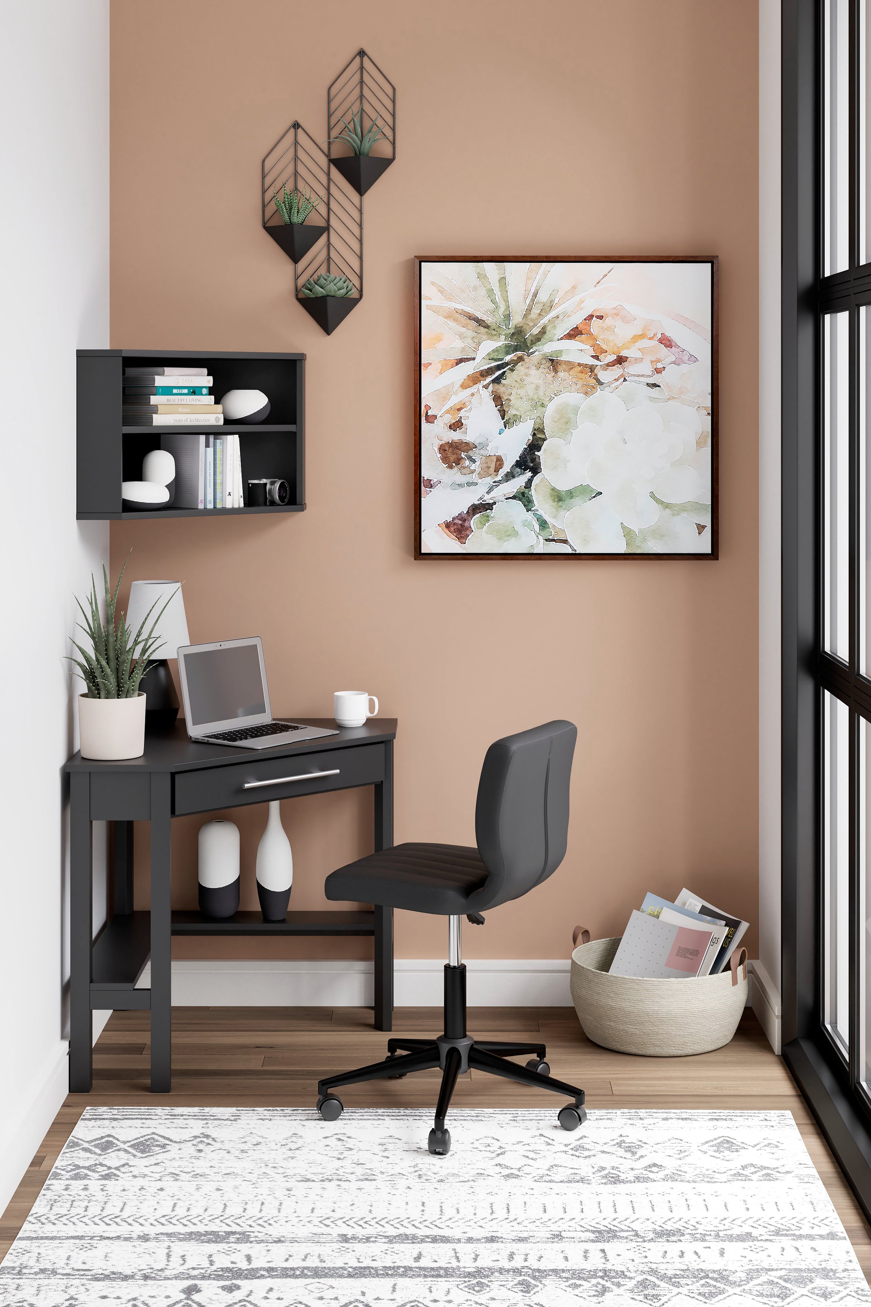 Otaska Home Office Corner Bookcase - furniture place usa