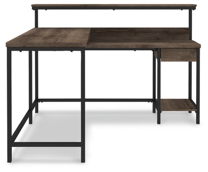 Arlenbry Home Office L-Desk with Storage - furniture place usa