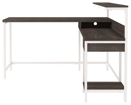 Dorrinson Home Office L-Desk with Storage - furniture place usa