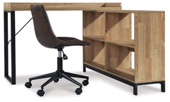 Gerdanet Home Office Desk with Chair - PKG008052 - furniture place usa