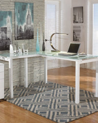 Baraga Home Office L-Desk - furniture place usa