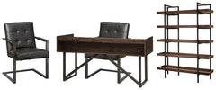 Starmore Home Office Desk with Chair and Storage - furniture place usa