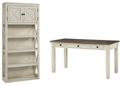 Bolanburg Home Office Desk and Storage - furniture place usa