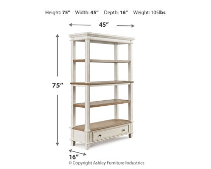 Realyn 75" Bookcase - furniture place usa