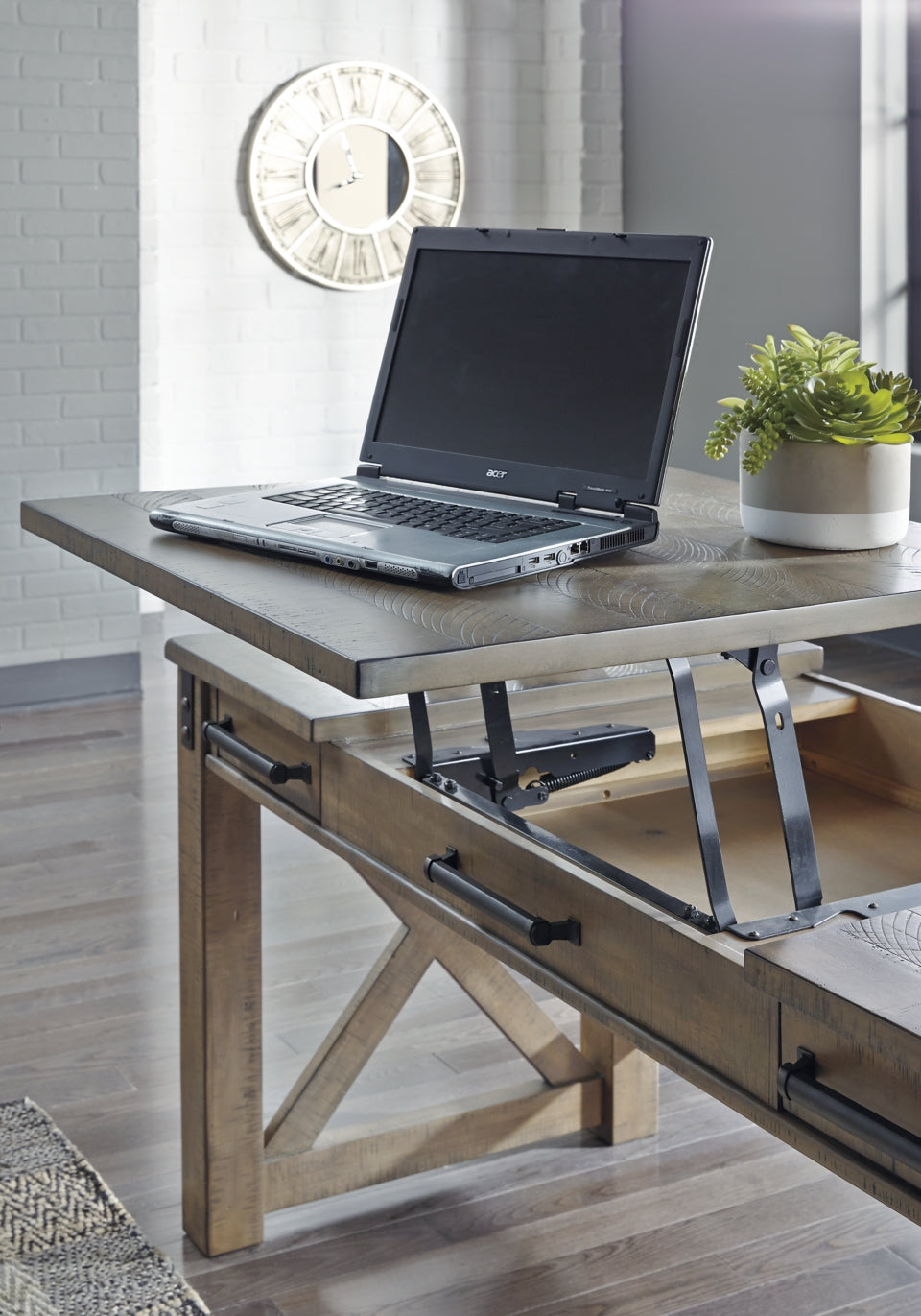 Aldwin Home Office Lift Top Desk - furniture place usa