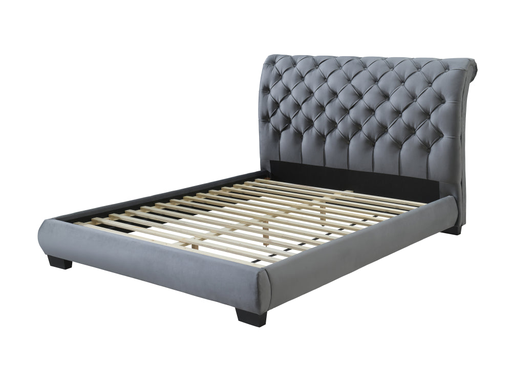 CARLY QUEEN HBFB PLATFORM BED, CARLY /QUEEN RAIL - furniture place usa