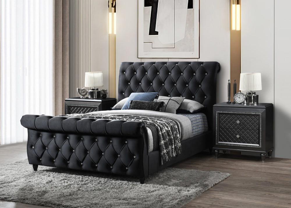 KYRIE KING HEADBOARD, KYRIE QUEEN FOOTBOARD, KYRIE KING/ RAIL - furniture place usa