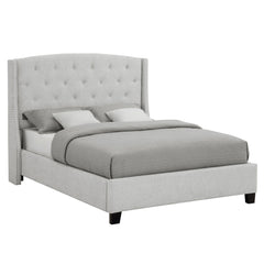 EVA QUEEN HEADBOARD/FOOTBOARD-DOVE, EVA /QUEEN RAIL -GREY - furniture place usa