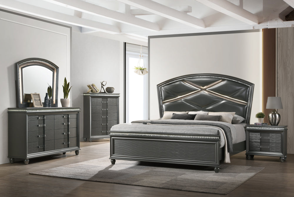 ADIRA QUEEN HEADBOARD, ADIRA QUEEN FOOTBOARD, ADIRA /QUEEN RAIL - furniture place usa