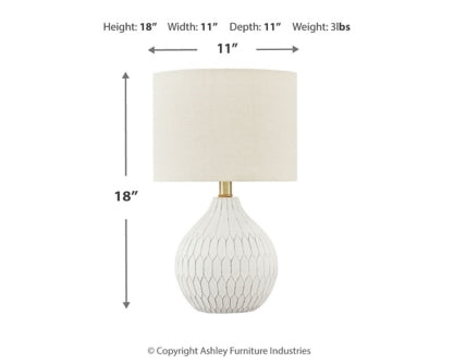 Wardmont Table Lamp - furniture place usa