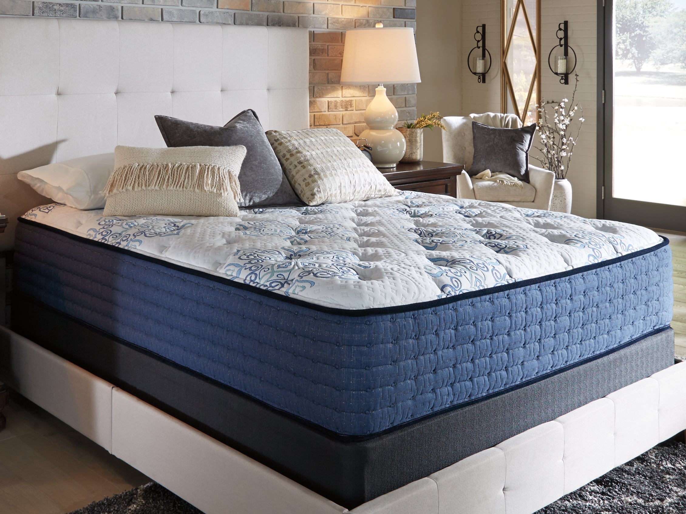 Mt Dana Firm Twin Mattress with Better than a Boxspring Twin Foundation - furniture place usa
