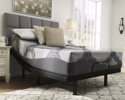 12 Inch Ashley Hybrid Queen Adjustable Base and Mattress - furniture place usa