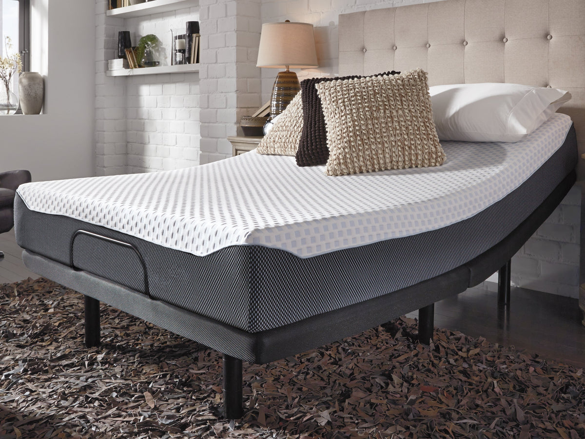 10 Inch Chime Elite Full Memory Foam Mattress in a box with Better than a Boxspring Full Foundation - furniture place usa