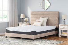 10 Inch Chime Elite Queen Memory Foam Mattress in a box with Better than a Boxspring Queen Foundation - furniture place usa