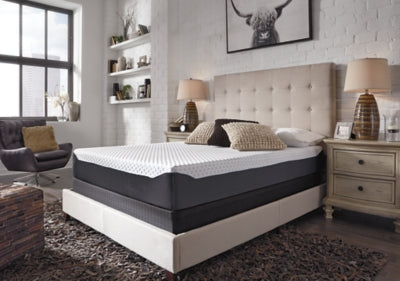 10 Inch Chime Elite Queen Memory Foam Mattress in a box with Head-Foot Model Better Queen Adjustable Base