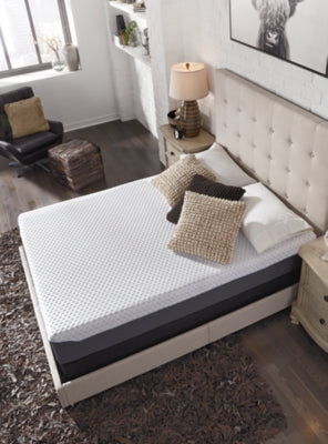 10 Inch Chime Elite Twin Memory Foam Mattress in a box with Better than a Boxspring Twin Foundation - furniture place usa