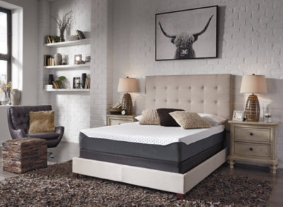 10 Inch Chime Elite Queen Memory Foam Mattress in a box with Head-Foot Model Better Queen Adjustable Base