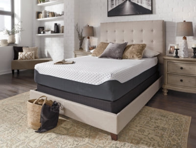 12 Inch Chime Elite King Memory Foam Mattress in a box with Adjustable Head King Base - furniture place usa
