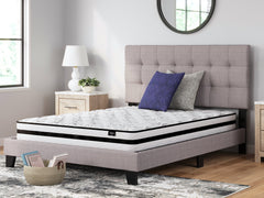 8 Inch Chime Innerspring Queen Mattress in a Box with Head-Foot Model-Good Queen Adjustable Base - furniture place usa