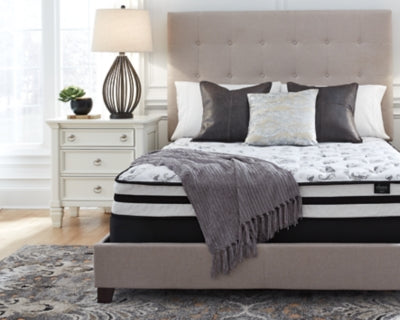 8 Inch Chime Innerspring Queen Mattress in a Box with Head-Foot Model Better Queen Adjustable Base - furniture place usa