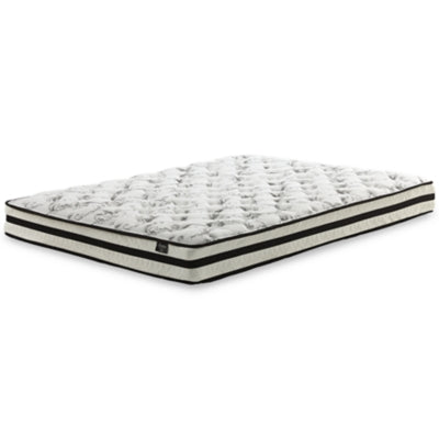 8 Inch Chime Innerspring Twin Mattress in a Box with Better than a Boxspring Twin Foundation - furniture place usa