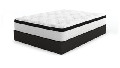 Chime 12 Inch Hybrid Queen Mattress in a Box with Head-Foot Model Best Queen Adjustable Base - furniture place usa