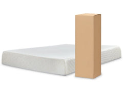 10 Inch Chime Memory Foam Full Mattress in a Box with Better than a Boxspring Full Foundation - furniture place usa