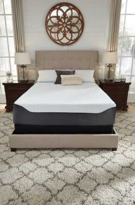 14 Inch Chime Elite Queen Memory Foam Mattress in a Box with Better than a Boxspring Queen Foundation