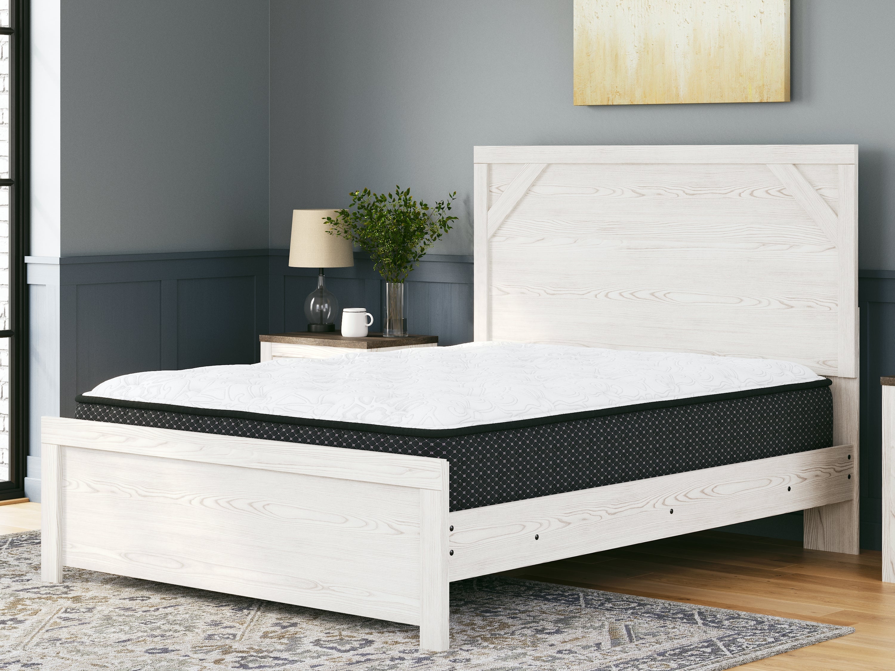 Anniversary Edition Plush Queen Mattress with Head-Foot Model Best Queen Adjustable Base - furniture place usa