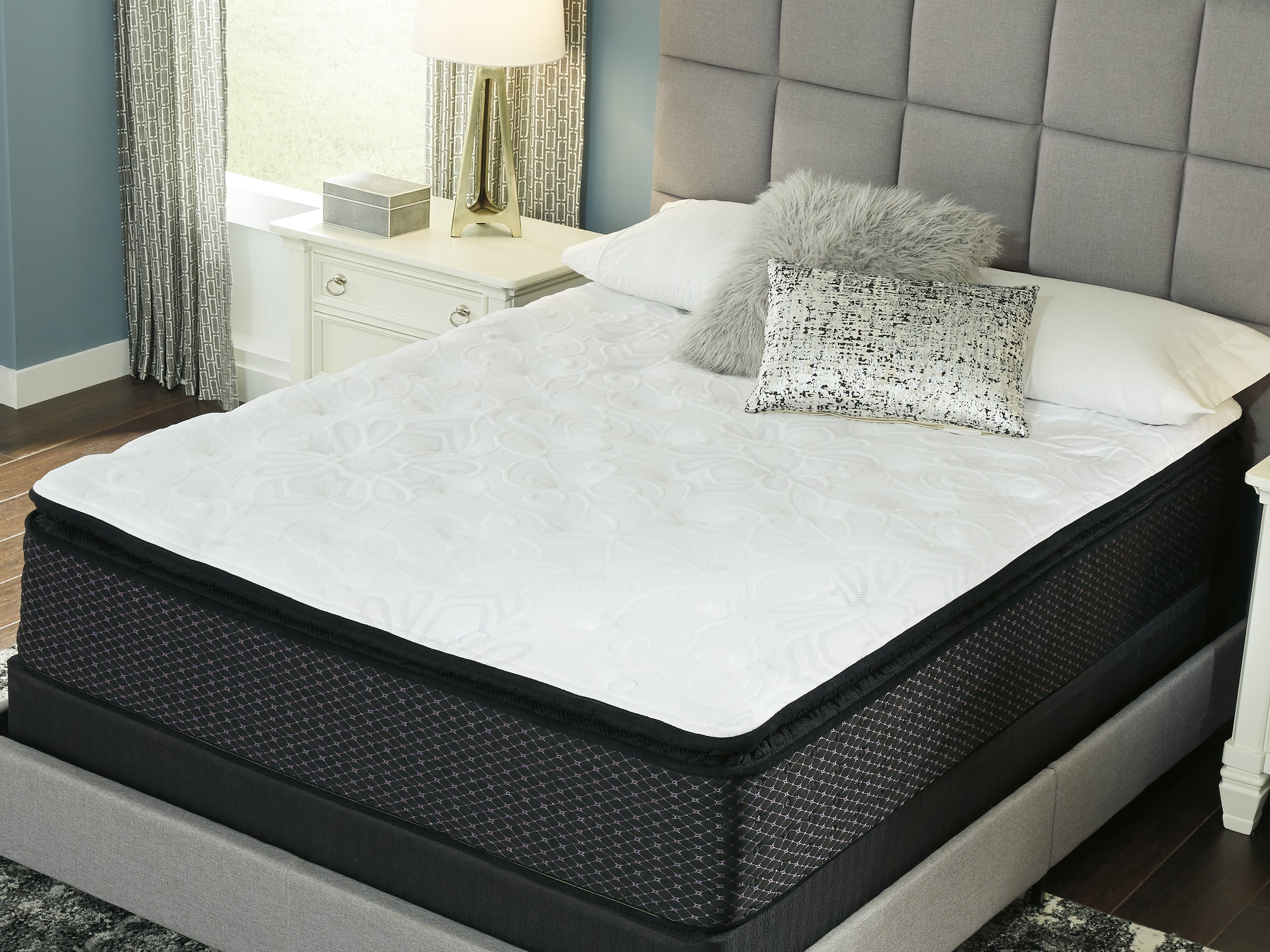 Anniversary Edition Pillowtop King Mattress with Adjustable Head King Base - furniture place usa