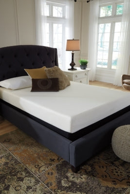 Chime 8 Inch Memory Foam Queen Mattress in a Box with Better than a Boxspring Queen Foundation - furniture place usa