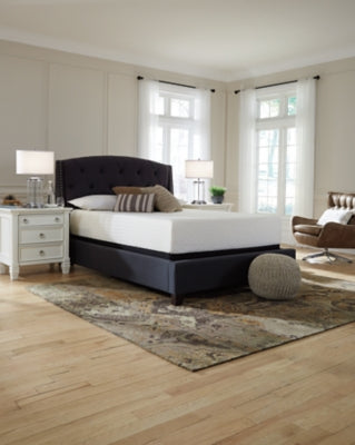 Chime 12 Inch Memory Foam Queen Mattress in a Box with Better than a Boxspring Queen Foundation - furniture place usa