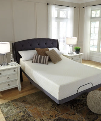 Chime 12 Inch Memory Foam Queen Mattress in a Box with Better than a Boxspring Queen Foundation - furniture place usa