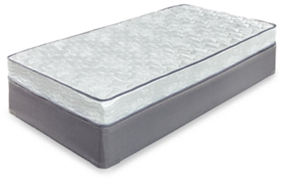 6 Inch Bonnell Twin Mattress with Better than a Boxspring Twin Foundation - furniture place usa
