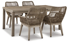 Beach Front Outdoor Dining Table and 4 Chairs - PKG015466 - furniture place usa