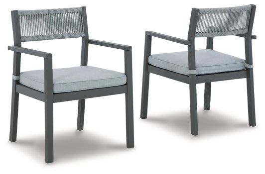 Eden Town Arm Chair with Cushion (Set of 2) - furniture place usa