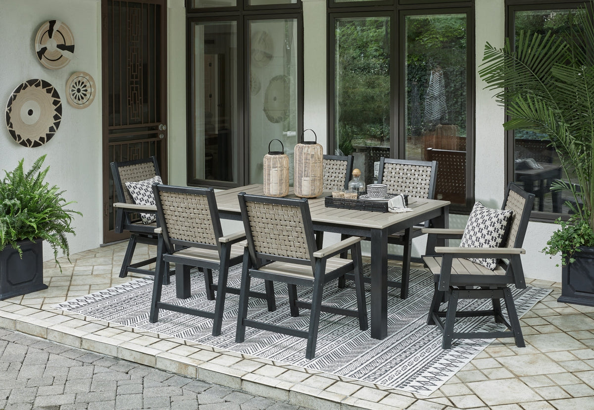 Mount Valley Outdoor Dining Table and 6 Chairs - PKG015415 - furniture place usa