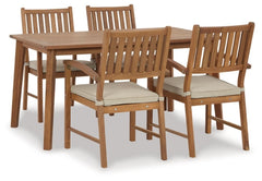 Janiyah Outdoor Dining Table and 4 Chairs - PKG013833 - furniture place usa