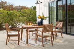 Janiyah Outdoor Dining Table and 4 Chairs - PKG013833 - furniture place usa