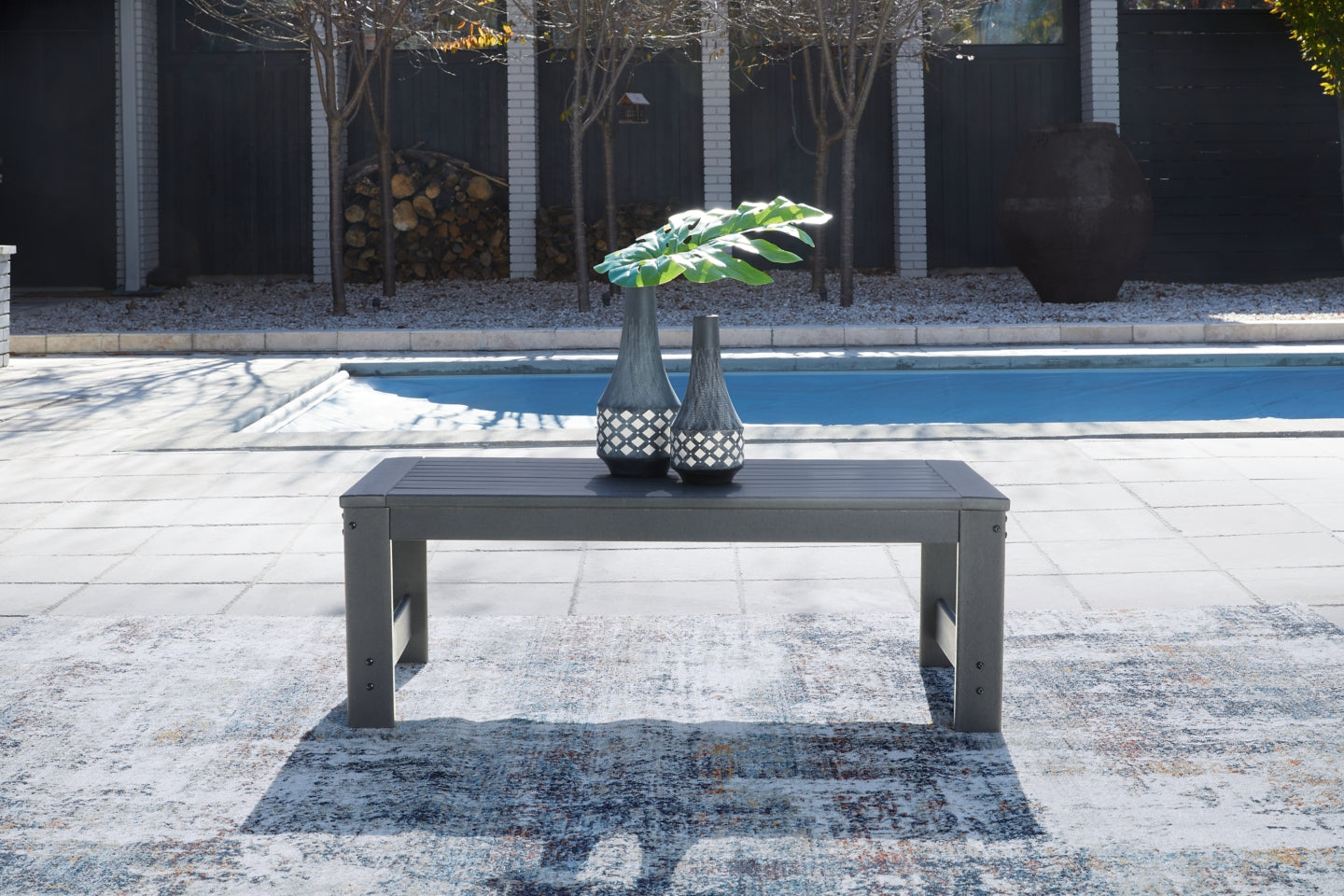 Amora Outdoor Coffee Table with 2 End Tables - furniture place usa