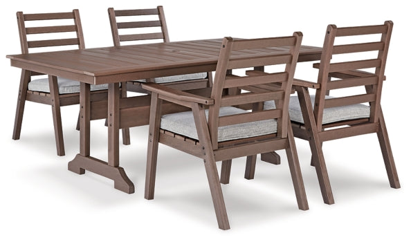 Emmeline Outdoor Dining Table and 4 Chairs - furniture place usa