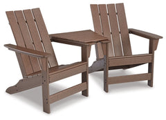 Emmeline 2 Adirondack Chairs with Connector Table - furniture place usa