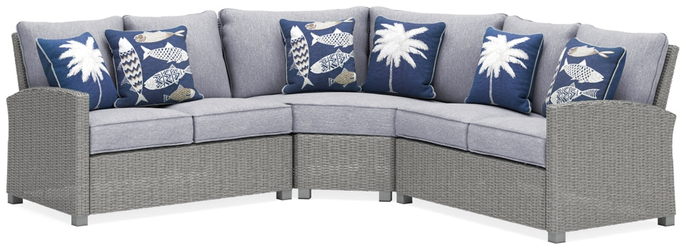 Naples Beach 3-Piece Outdoor Sectional - furniture place usa