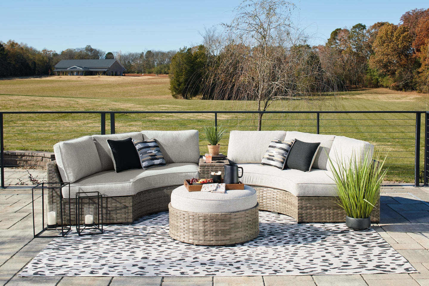 Calworth 4-Piece Outdoor Sectional - furniture place usa