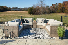 Calworth 9-Piece Outdoor Sectional - furniture place usa