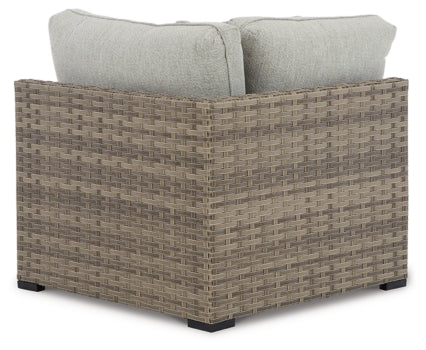 Calworth Outdoor Corner with Cushion (Set of 2) - furniture place usa