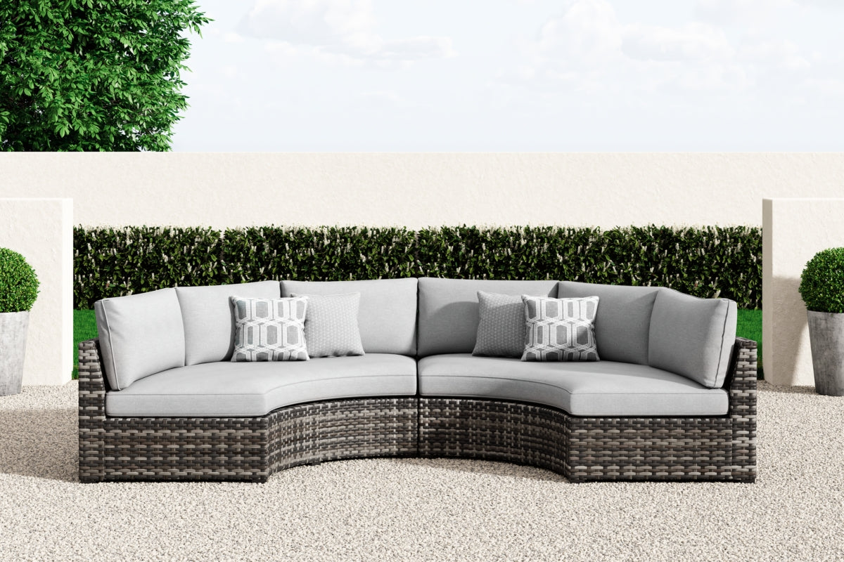 Harbor Court 2-Piece Outdoor Sectional - furniture place usa