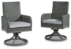 Elite Park Swivel Chair with Cushion (Set of 2) - furniture place usa