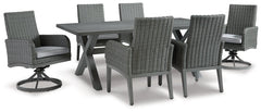 Elite Park Outdoor Dining Table and 6 Chairs - PKG014907 - furniture place usa