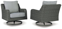 Elite Park Outdoor Swivel Lounge with Cushion - furniture place usa